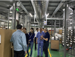 2021年5月13日，國(guó)家國(guó)家消防裝備質(zhì)量監(jiān)督檢驗(yàn)中心檢測(cè)室主任徐耀亮一行蒞臨我司參觀指導(dǎo)。主任一行人在總經(jīng)理龔衛(wèi)興、副總經(jīng)理朱偉華、技術(shù)設(shè)備部部長(zhǎng)葛金興的陪同下，對(duì)搬遷后的華森生產(chǎn)現(xiàn)場(chǎng)進(jìn)行了全面細(xì)致的參觀詢